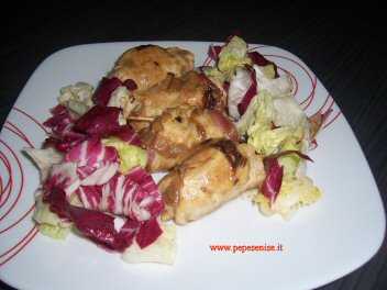 INVOLTINI DI POLLO AL MARSALA CON RADICCHIO