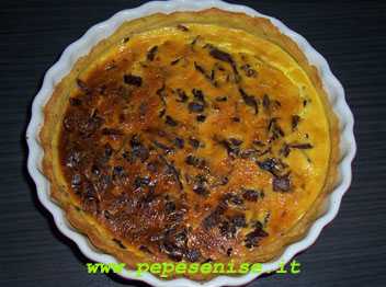 QUICHE AL RADICCHIO IN CROSTA DI PATATE