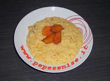 RISOTTO AROMATIZZATO CON ZUCCA