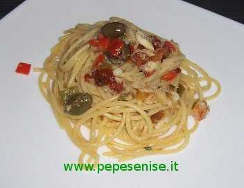 SPAGHETTI CON SCORFANO E PEPERONI