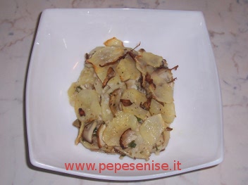 TEGLIA DI PATATE E FUNGHI PORCINI