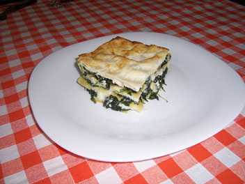 LASAGNE WITH SPINACH