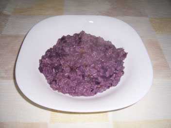 RISOTTO WITH RED CABBAGE